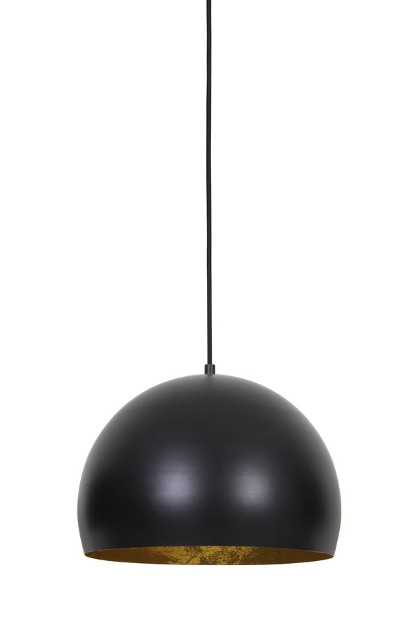 Hanglamp  JAICEY mat zwart – goud