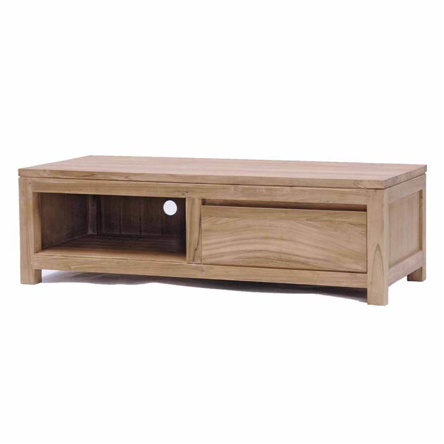TV-meubel Corona Teakhout Met 1 Lade 120 cm