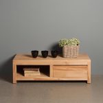 TV-meubel Corona Teakhout Met 1 Lade 120 cm