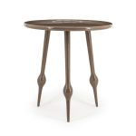 Bijzettafel Birdy Rond Bruin