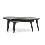 Bijzettafel Guus zwart - set van 2