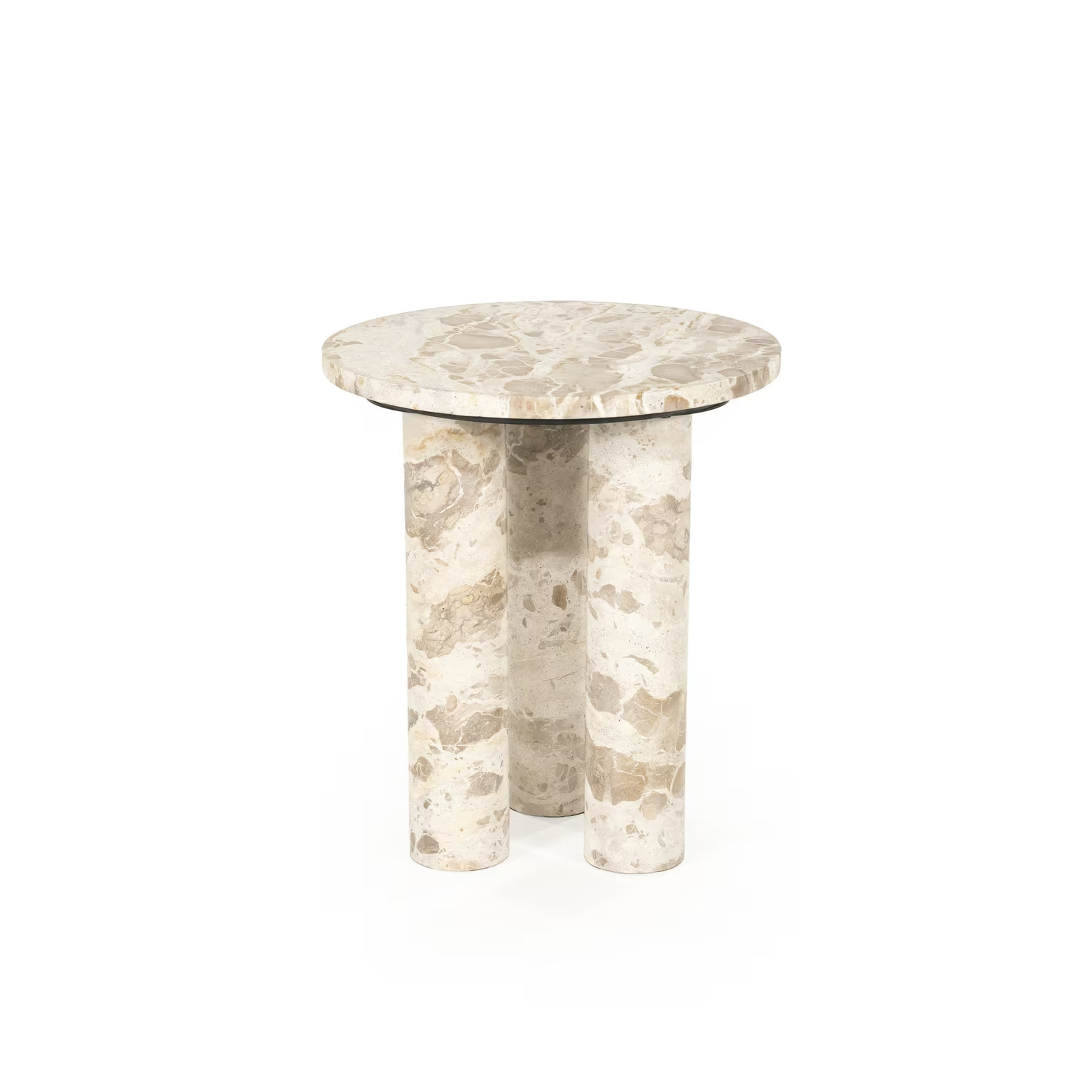 Bijzettafel Marmo Marmer Beige 40×40 cm