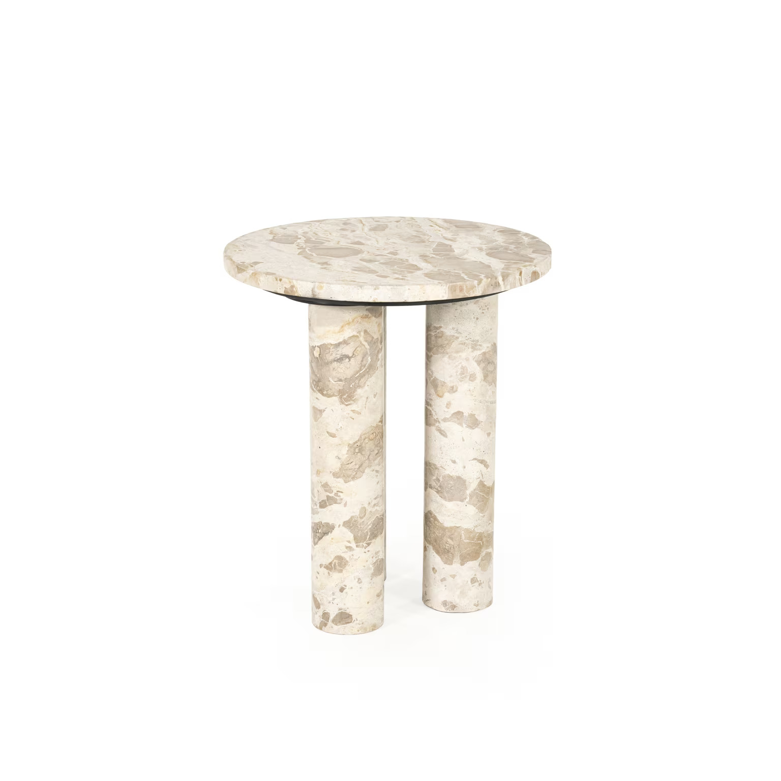 Bijzettafel Marmo Marmer Beige 40×40 cm