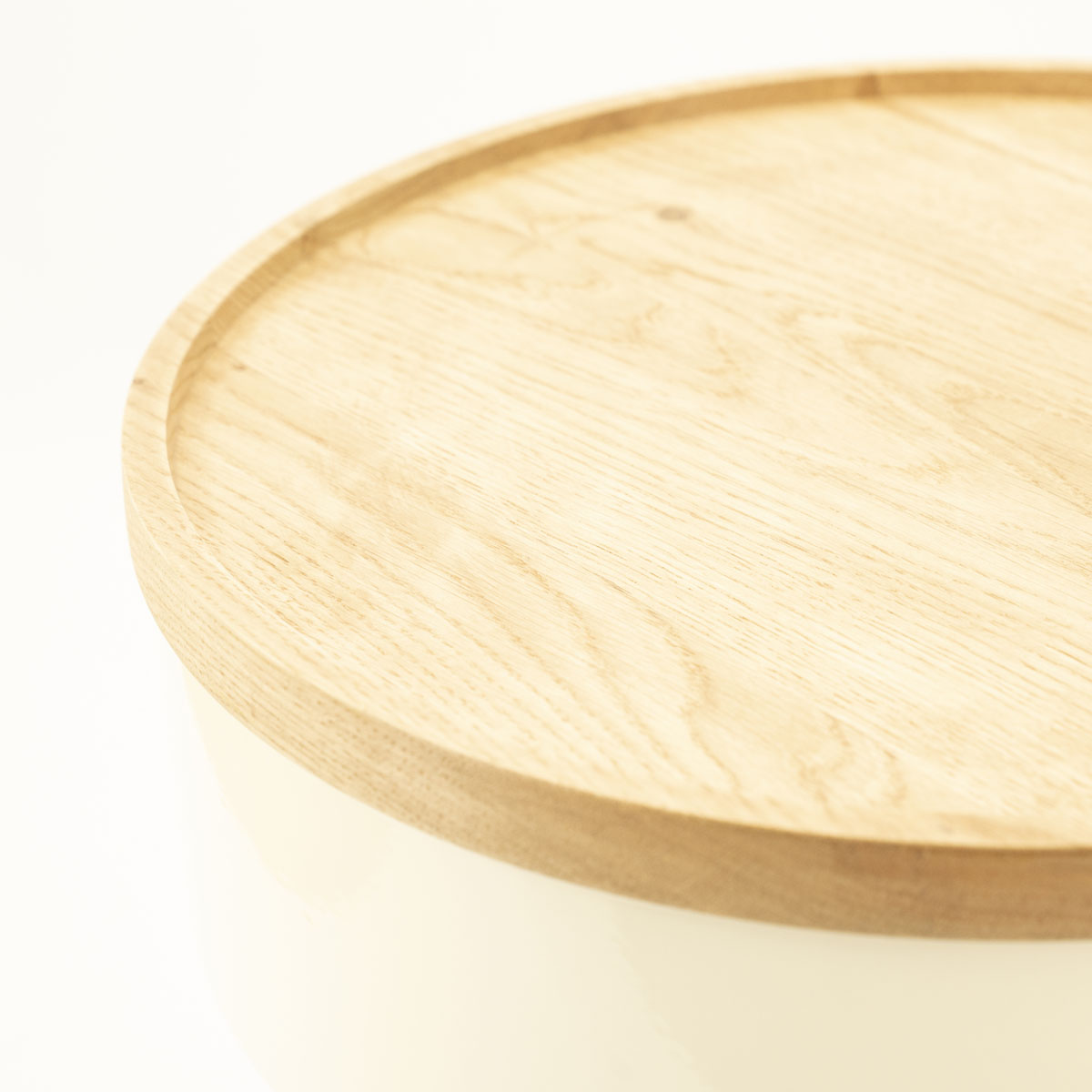 Bijzettafel Tondo Beige 37×37 cm