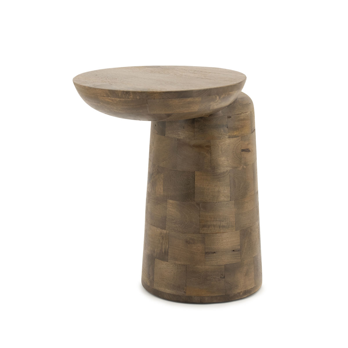 Bijzettafel Woomble Mangohout Lichtbruin 40×34 cm