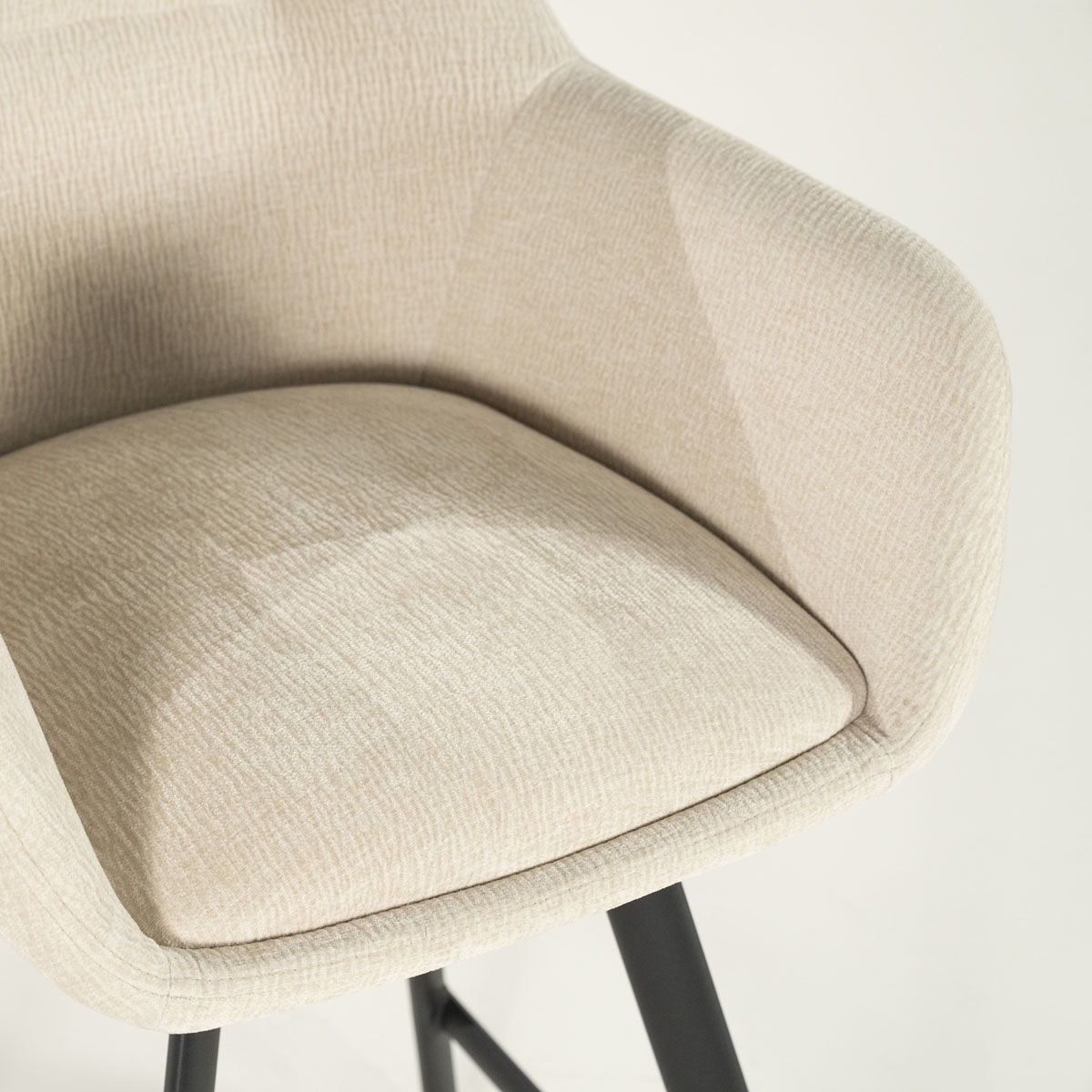 Draaibare Barkruk Bliss Beige Zithoogte 69 cm