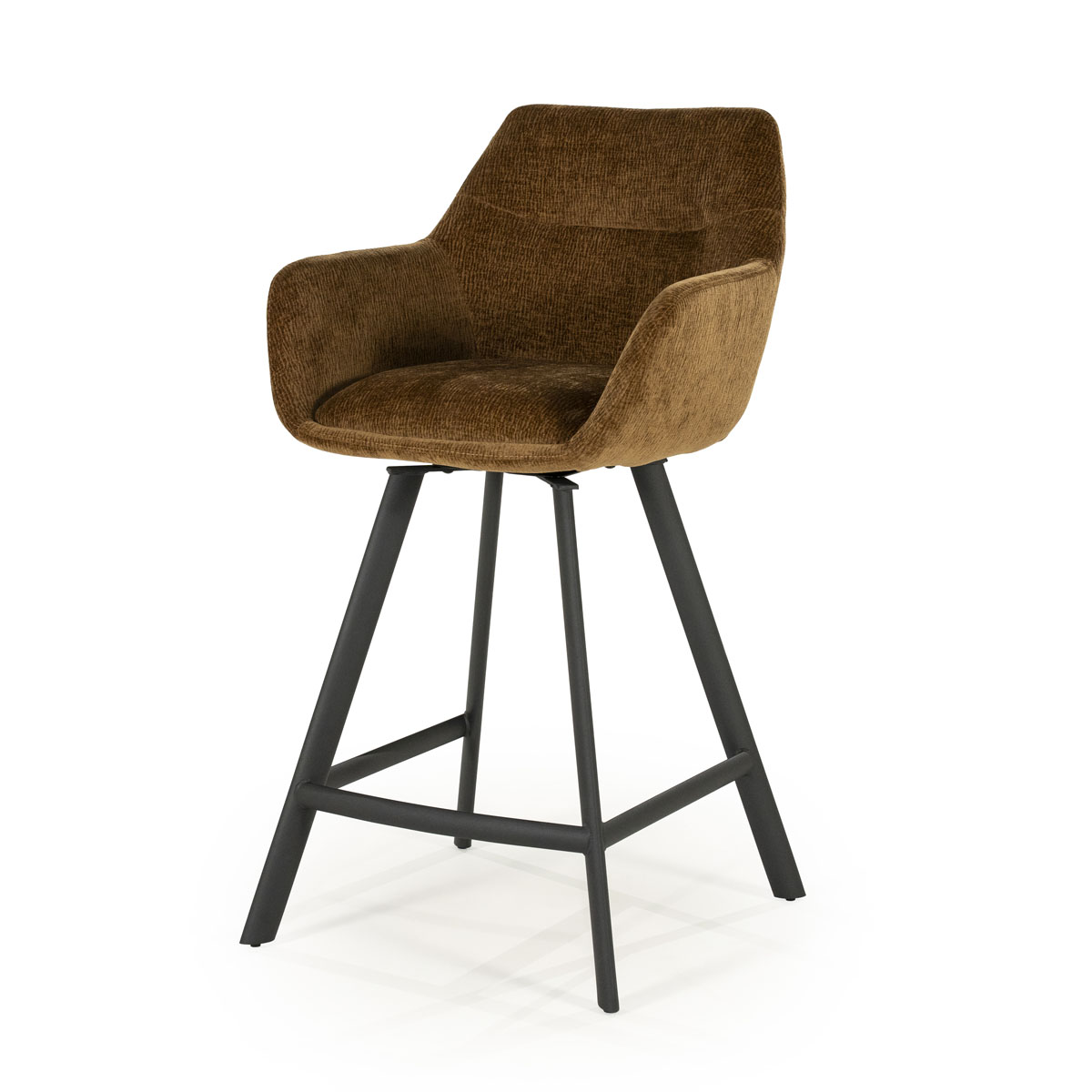 Draaibare Barkruk Bliss Mosterd Zithoogte 69 cm