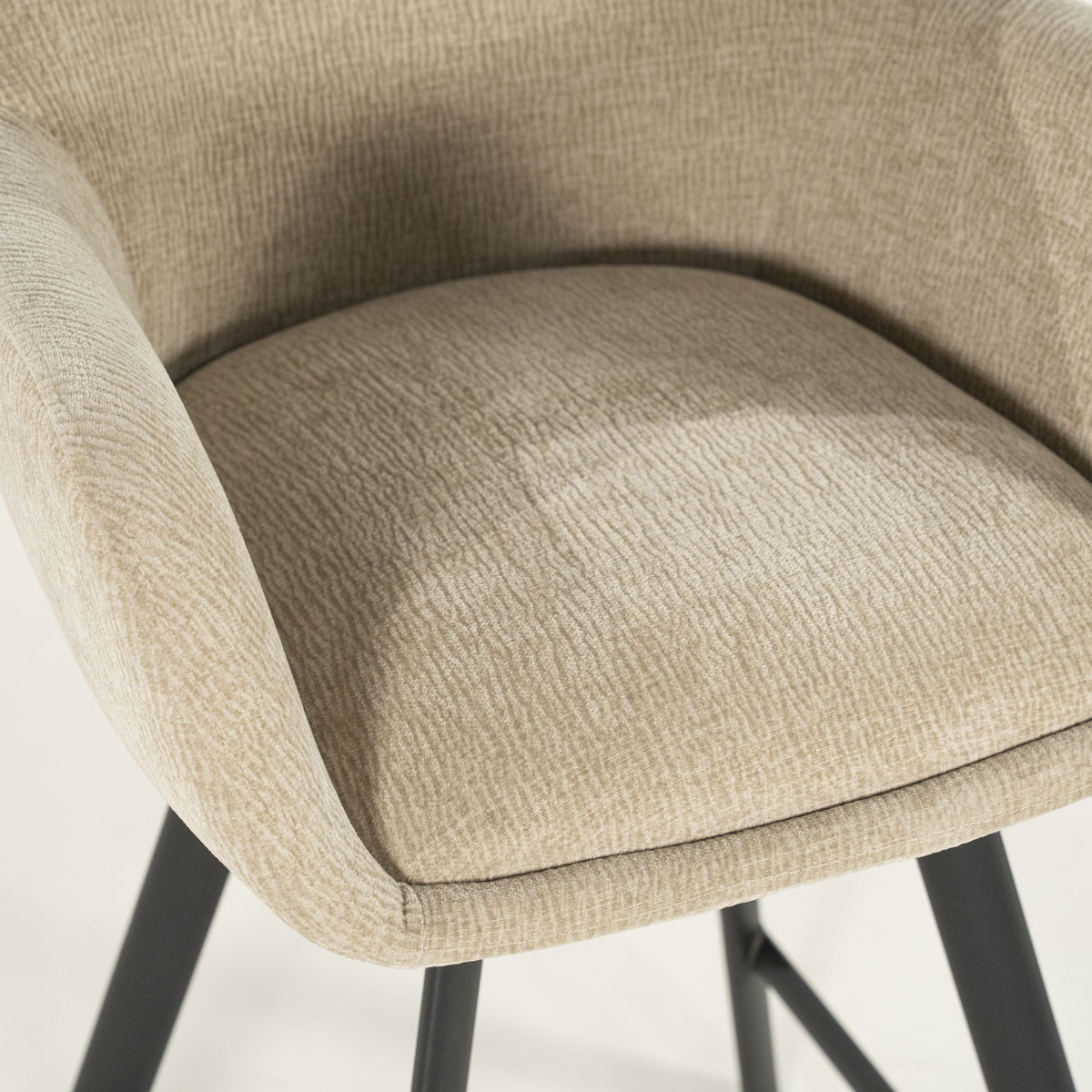 Draaibare Barkruk Bliss Taupe Zithoogte 69 cm