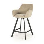 Draaibare Barkruk Bliss Taupe Zithoogte 69 cm