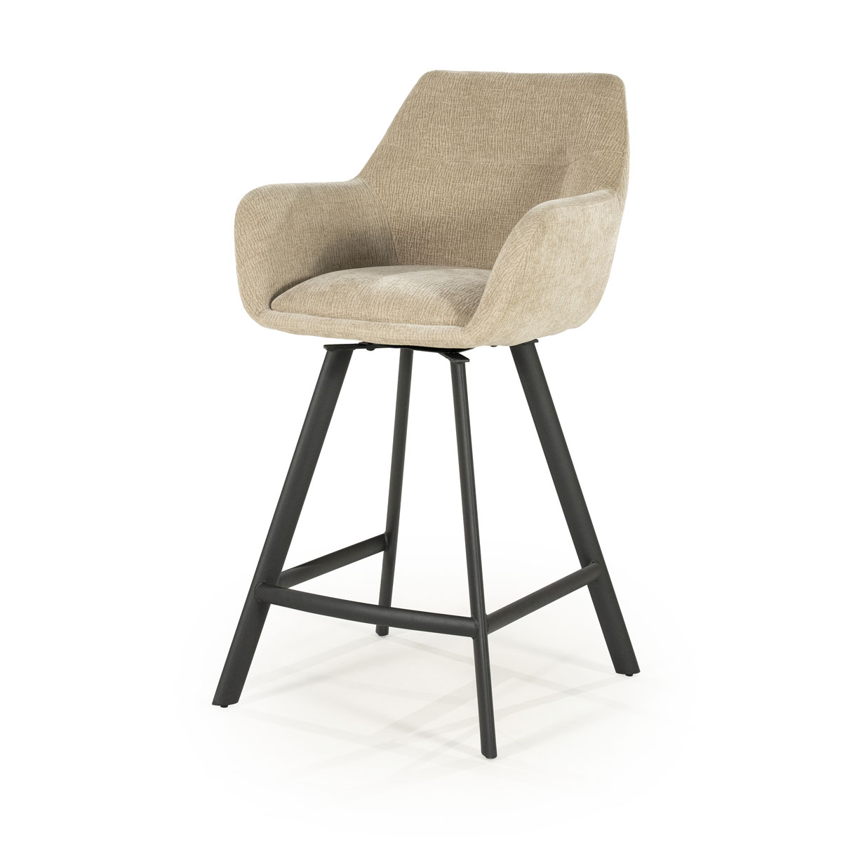 Draaibare Barkruk Bliss Taupe Zithoogte 69 cm