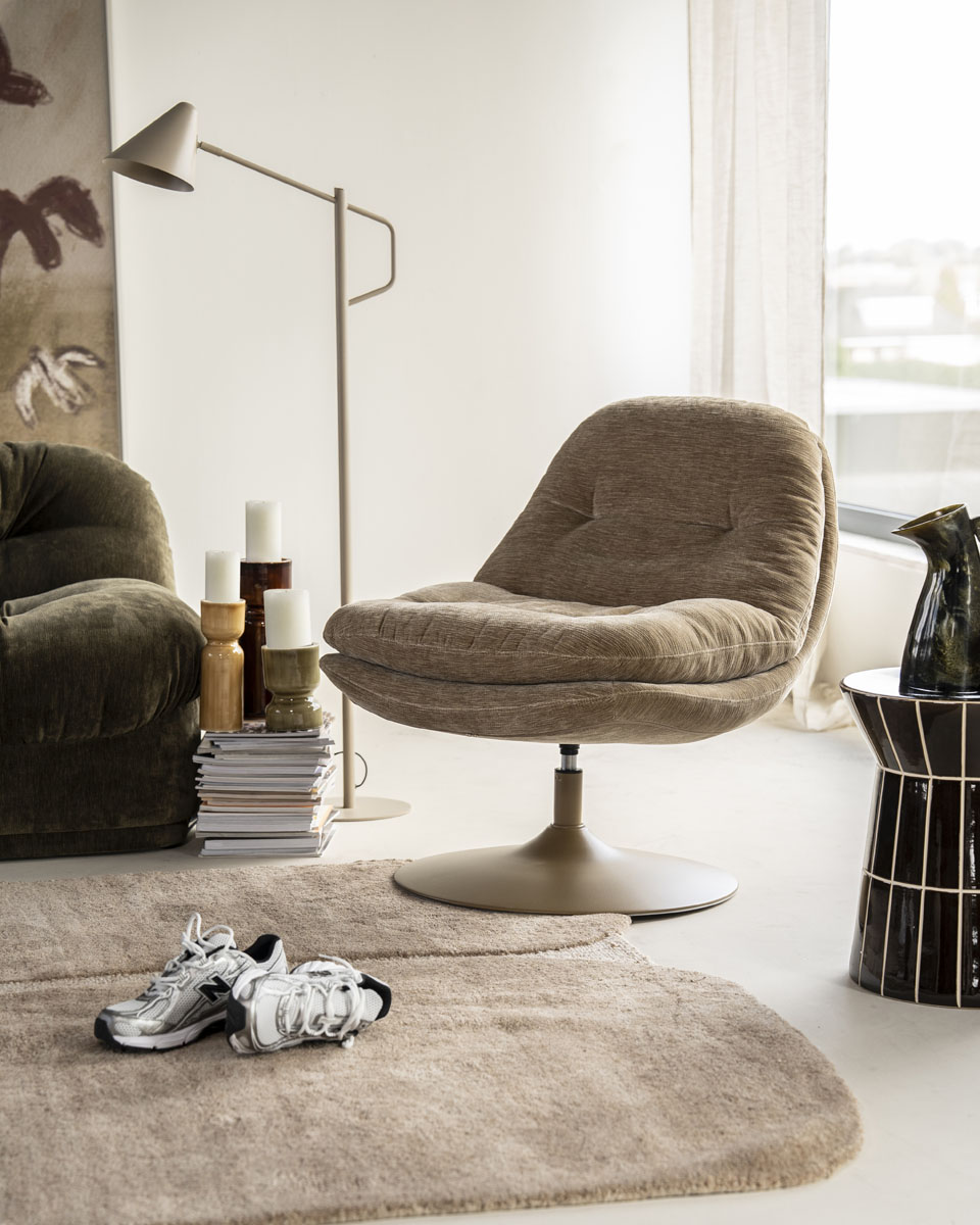Draaifauteuil Tromba taupe