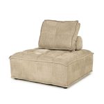 Fauteuil Hive Geweven Stof Taupe