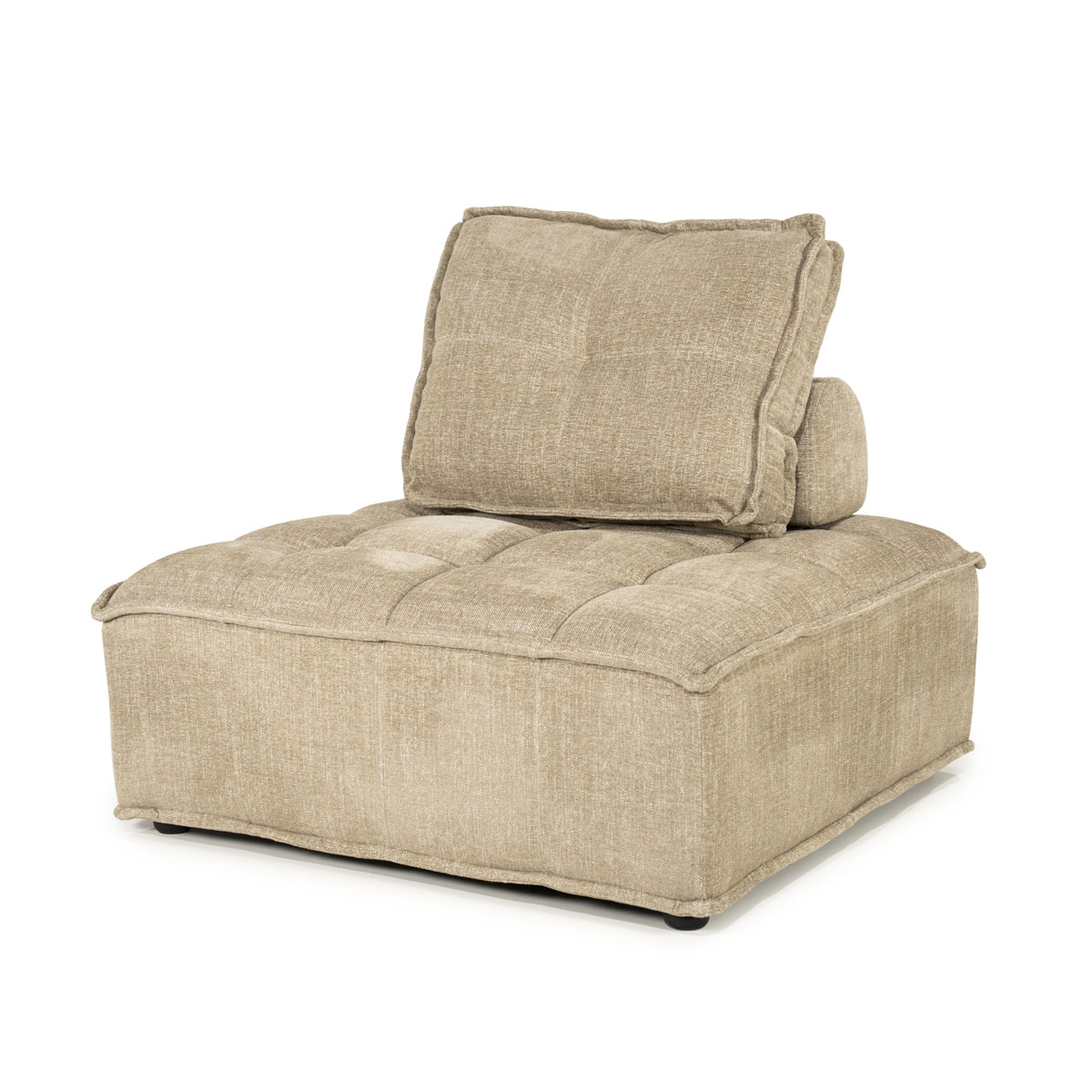 Fauteuil Hive Geweven Stof Taupe