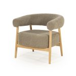 Fauteuil Mysa Eikenhout Taupe