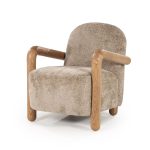Fauteuil Retrova Hout Taupe