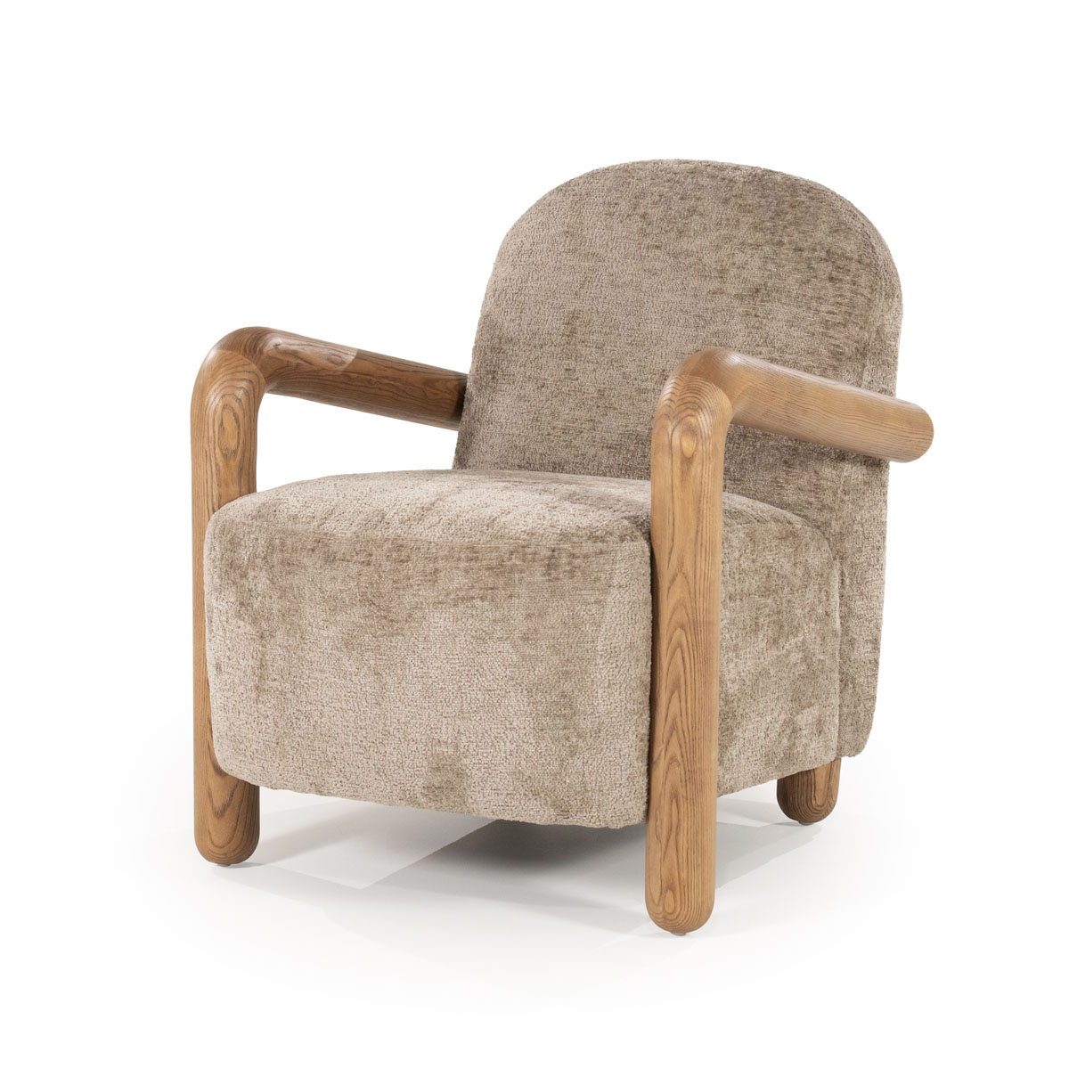 Fauteuil Retrova Hout Taupe