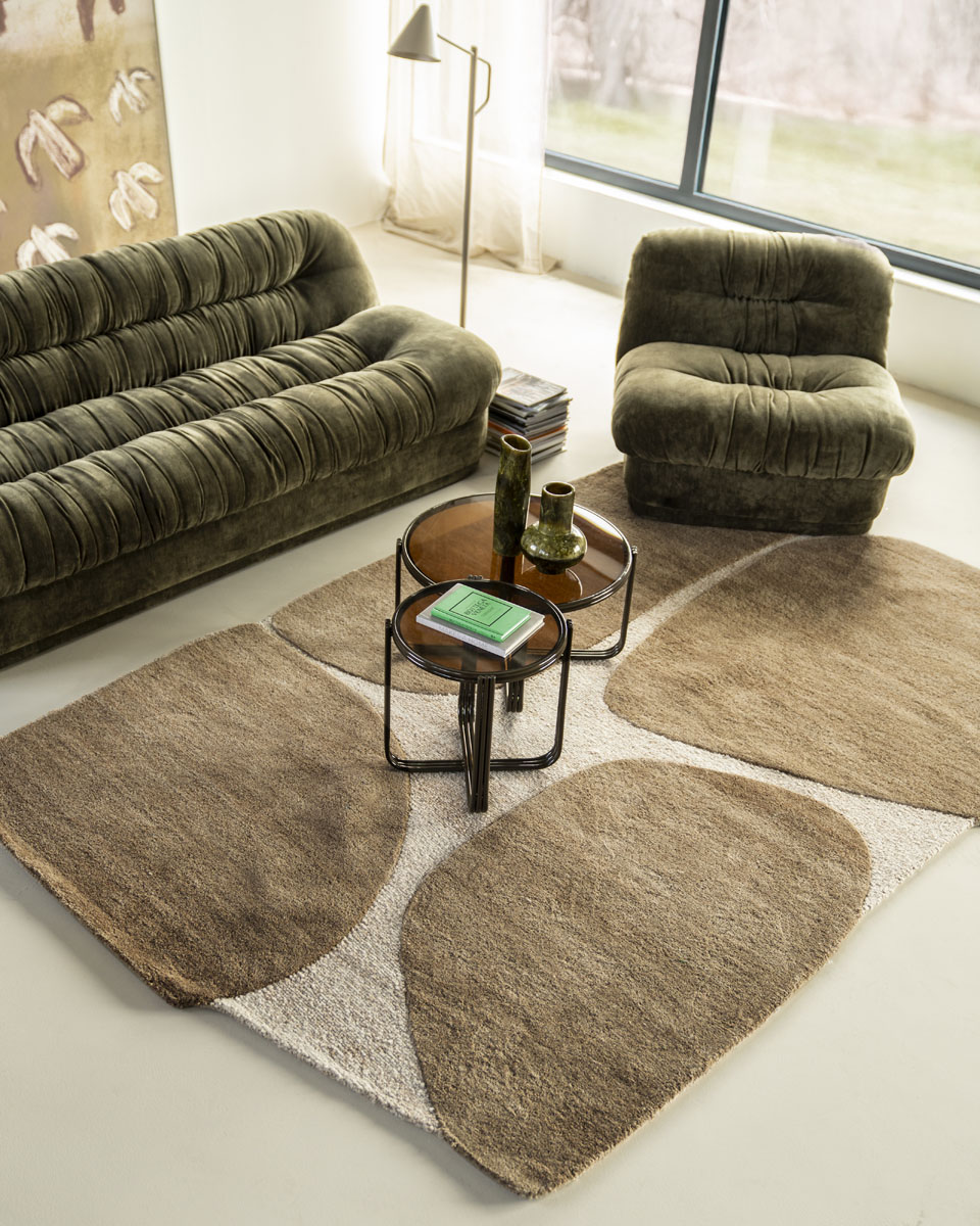 Organisch Vloerkleed Iwa Bruin 190×290 cm