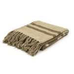 Plaid Linje Bruin 170x130 cm