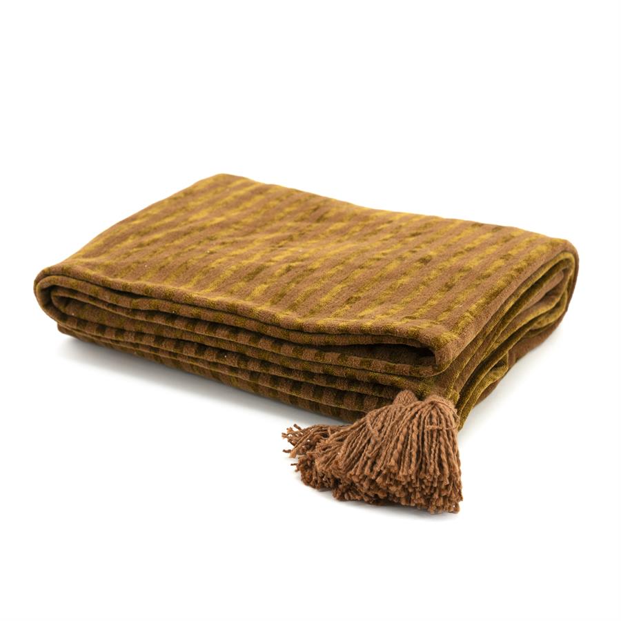 Plaid Sirun Mustard 170x130 cm