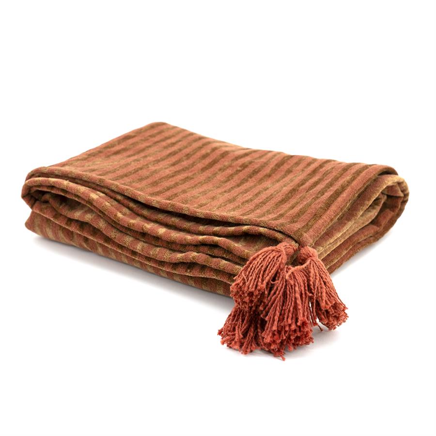 Plaid Sirun Terracotta 170x130 cm