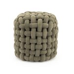 Poef Poofie Chenille Groen