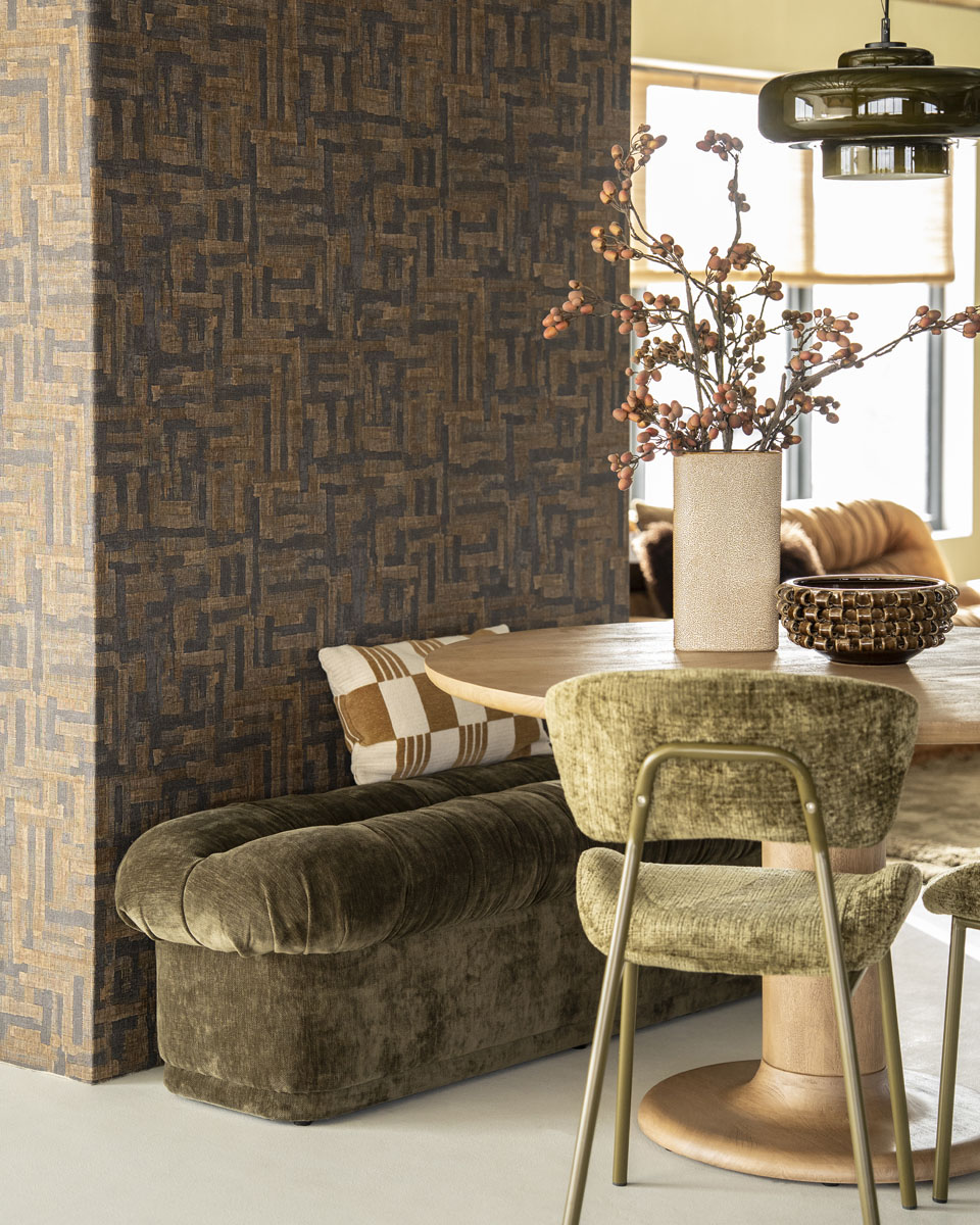 Rechthoekig Bankje Nook Chenille Groen 160 cm