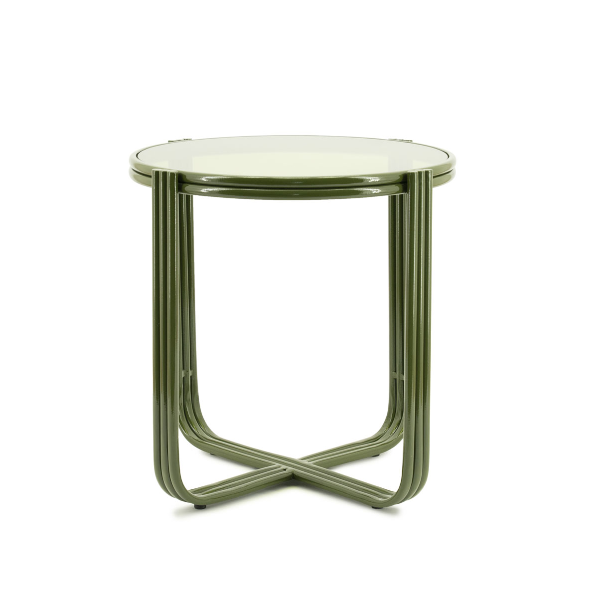 Ronde Bijzettafel Groovy Groen 43×43 cm