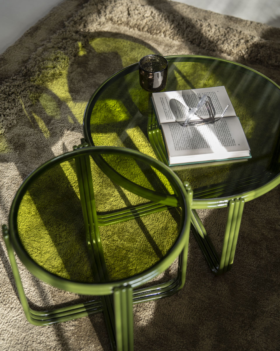 Ronde Salontafel Groovy Groen 63×63 cm