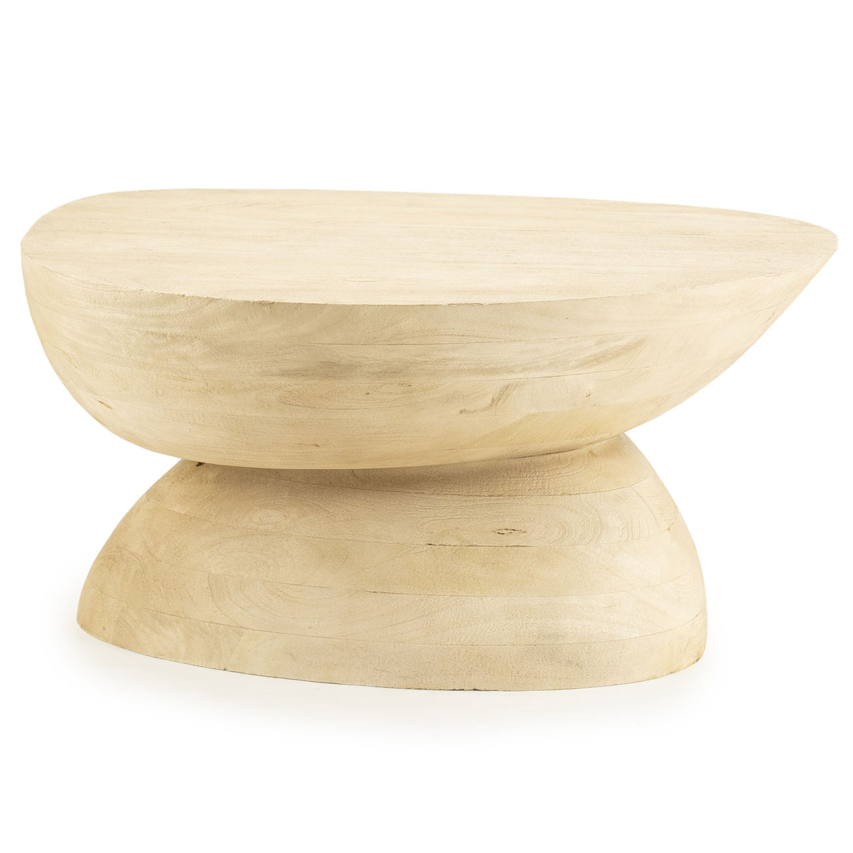 Salontafel Cobble Hout Naturel 75x59 cm
