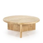 Salontafel Leoti Naturel 80x80 cm
