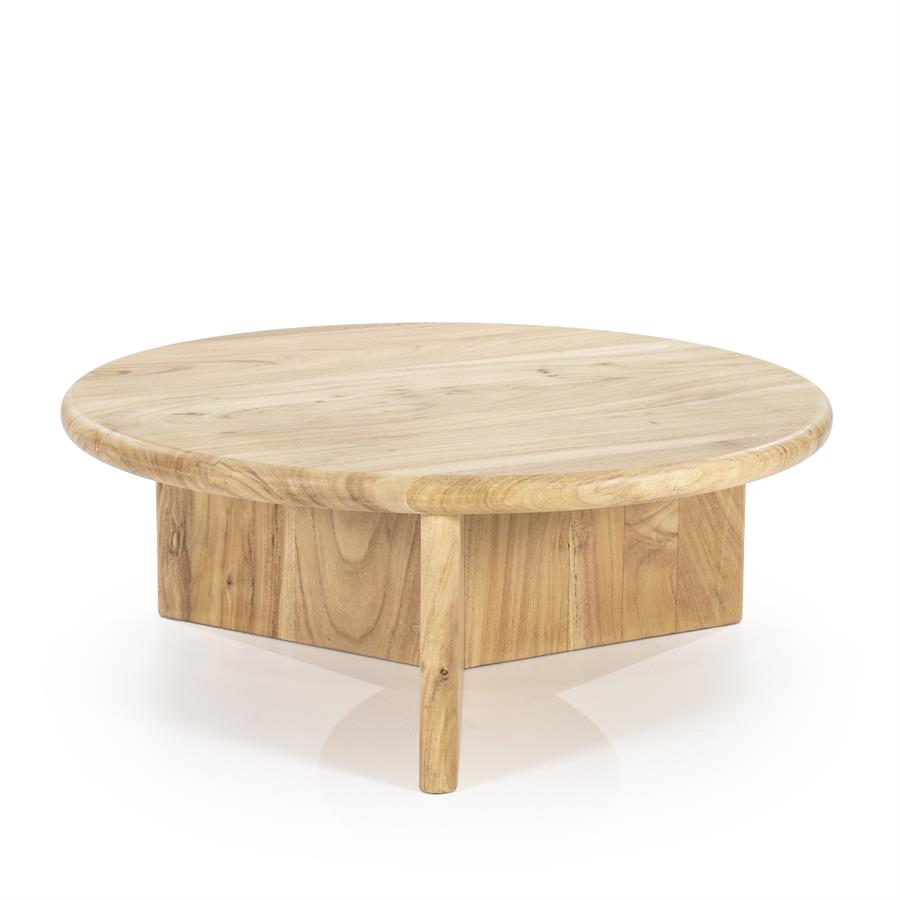 Salontafel Leoti Naturel 80×80 cm