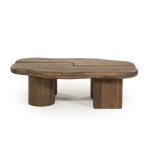 Salontafel Yuo Mangohout Set van 2 Bruin