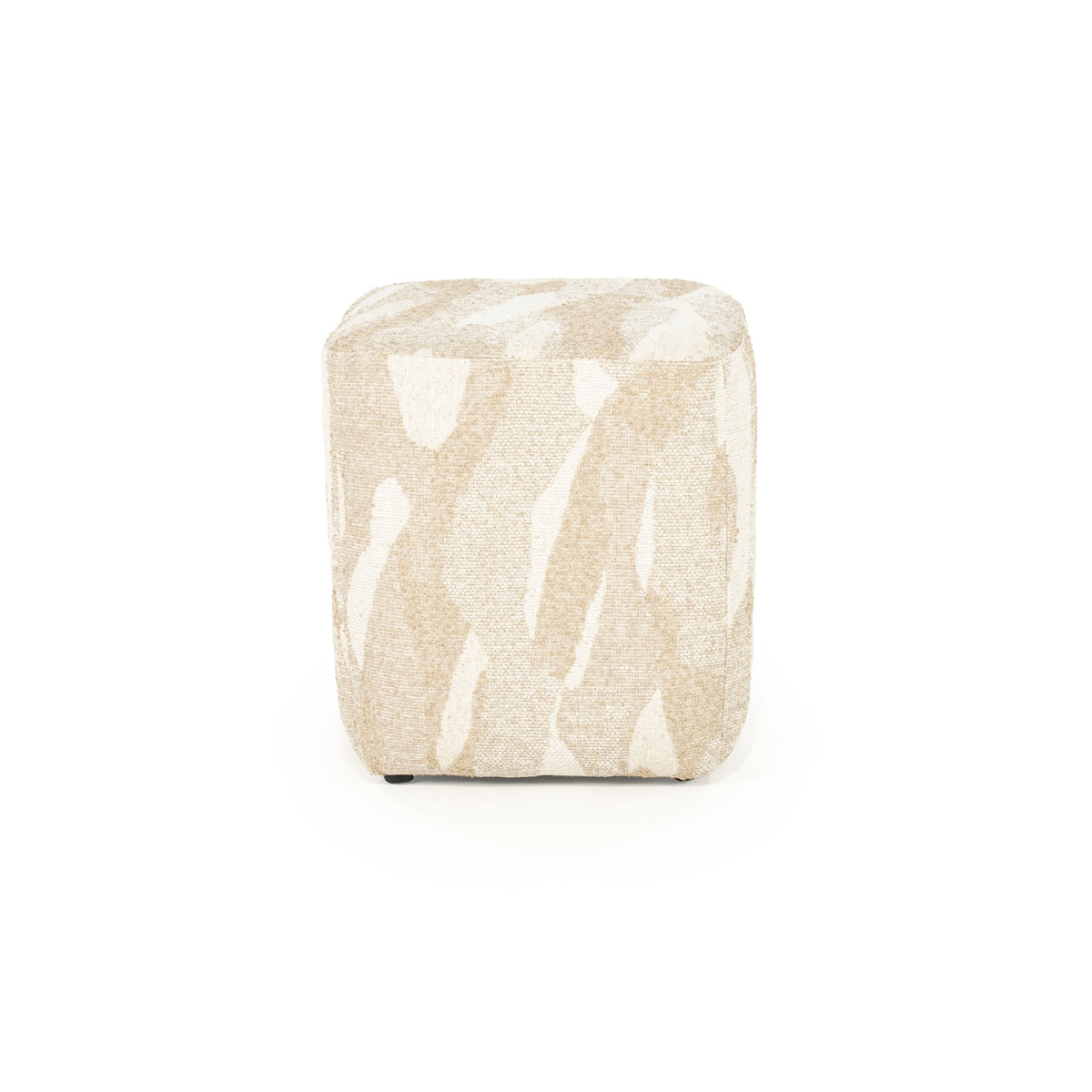 Vierkante Poef Rytm Beige 43×43 cm