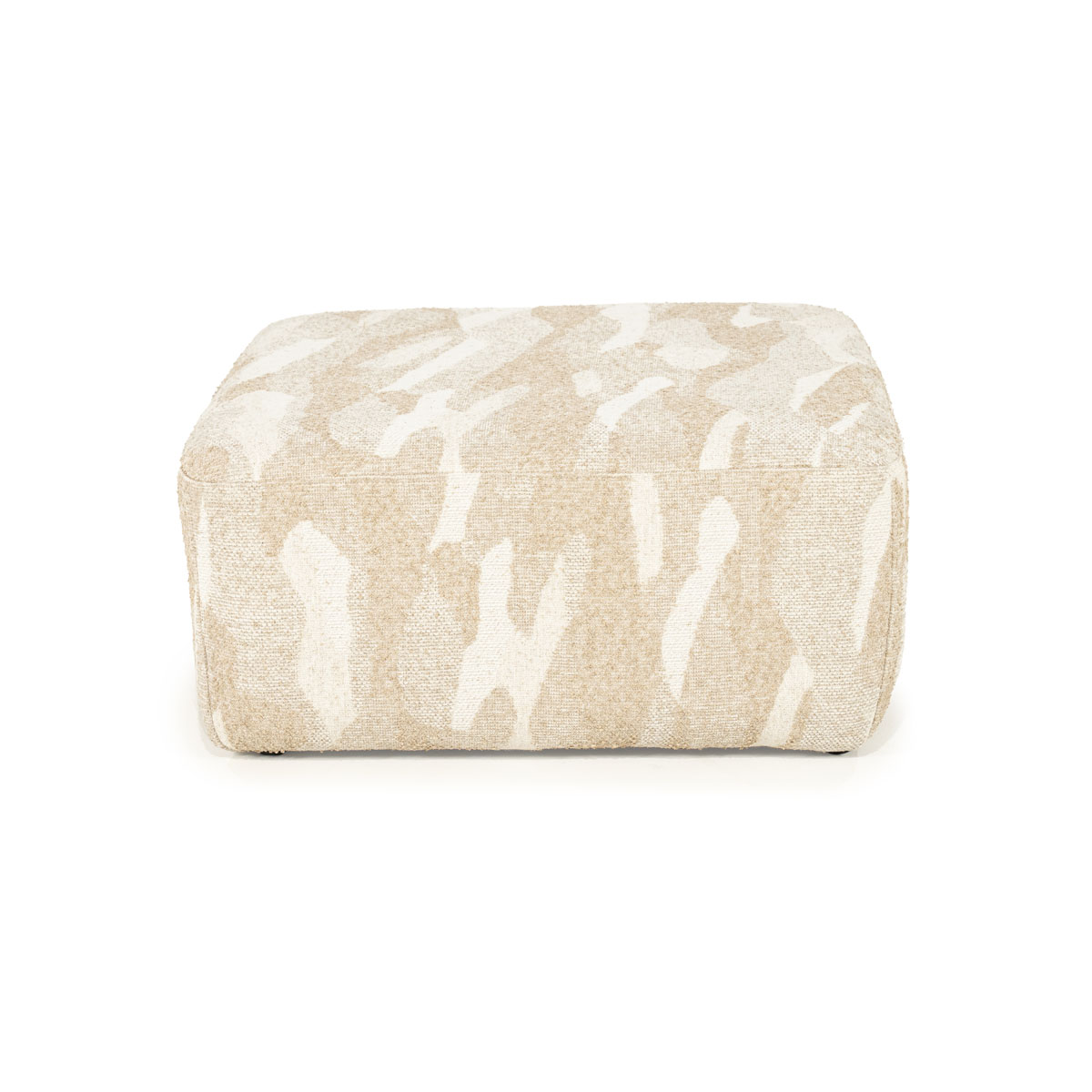 Vierkante Poef Rytm Beige 70×70 cm