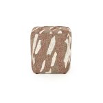 Vierkante Poef Rytm Rood 43x43 cm
