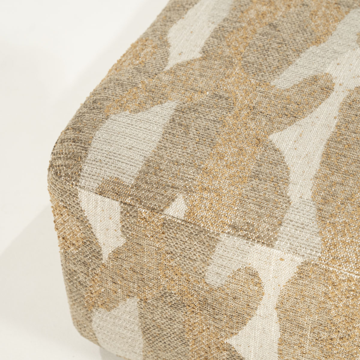 Vierkante Poef Rytm Taupe 70×70 cm