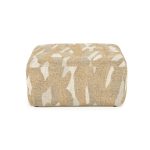 Vierkante Poef Rytm Taupe 70x70 cm