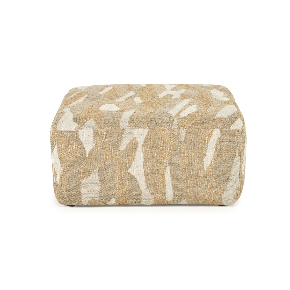 Vierkante Poef Rytm Taupe 70×70 cm