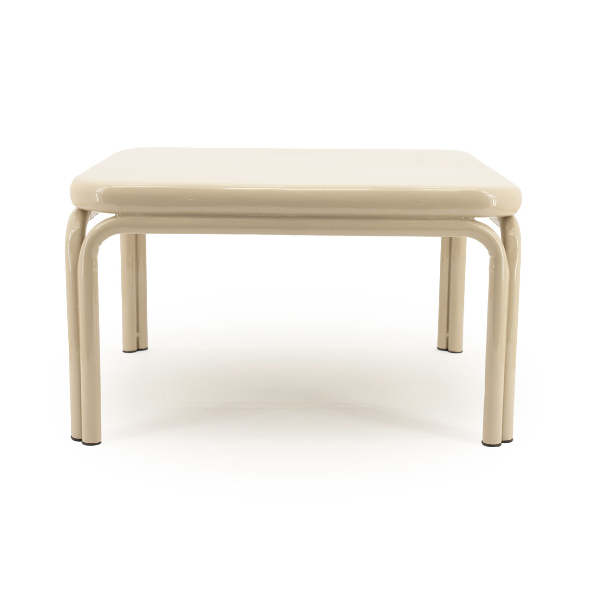 Vierkante Salontafel Zilo Metaal Beige 63x63 cm