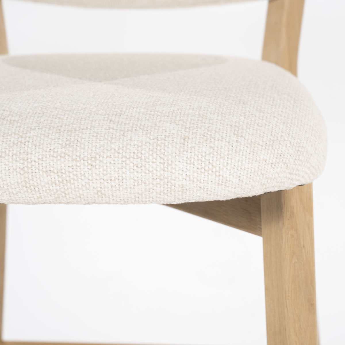 Barstoel Mikky Eikenhout Naturel Moon Beige Zithoogte 68 cm