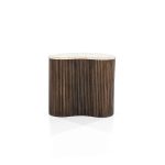 Bijzettafel Mari Organisch Marmer Bruin 50x33 cm