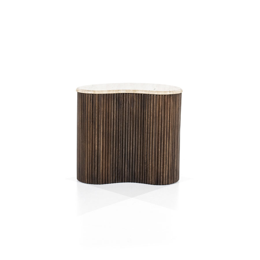 Salontafel Mari Organisch Marmer Bruin 70×47 cm