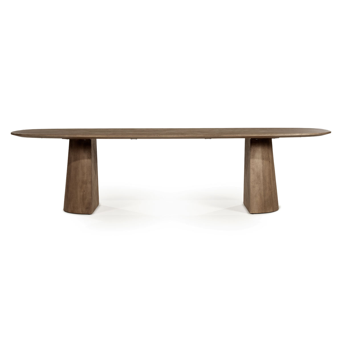 Deens Ovale Eetkamertafel Lune Mangohout Lichtbruin 300×105 cm