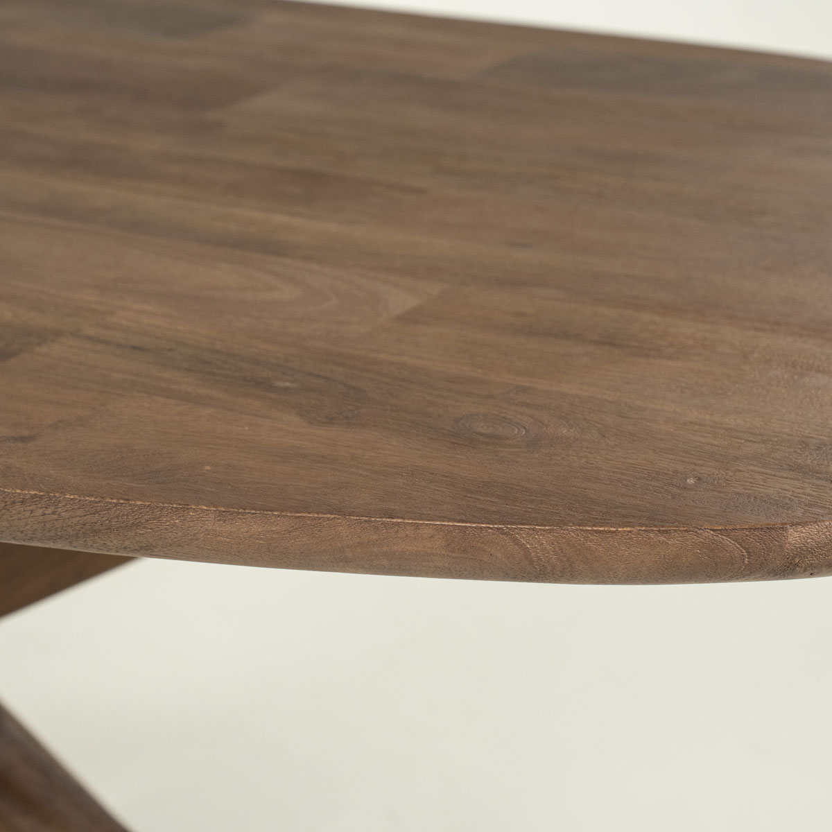 Deens Ovale Eetkamertafel Tycho Mangohout Lichtbruin 160×110 cm