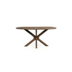 Deens Ovale Eetkamertafel Tycho Mangohout Lichtbruin 160x110 cm