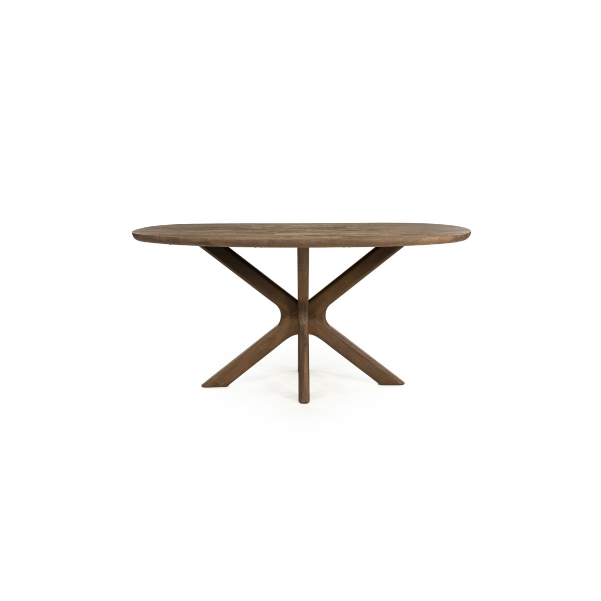 Deens Ovale Eetkamertafel Tycho Mangohout Lichtbruin 160x110 cm