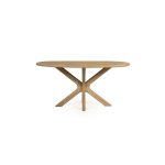 Deens Ovale Eetkamertafel Tycho Mangohout Naturel 160x110 cm