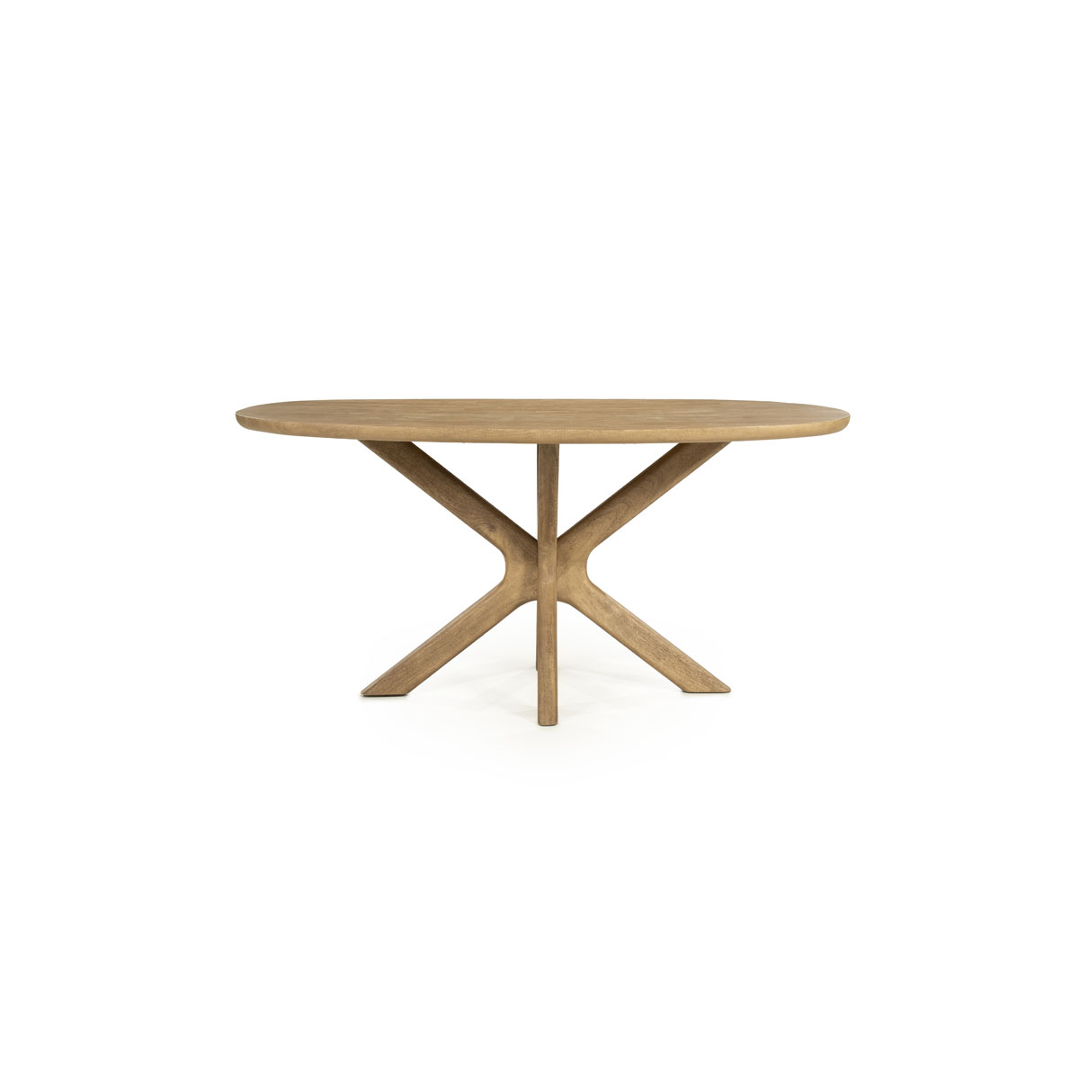 Deens Ovale Eetkamertafel Tycho Mangohout Naturel 160x110 cm