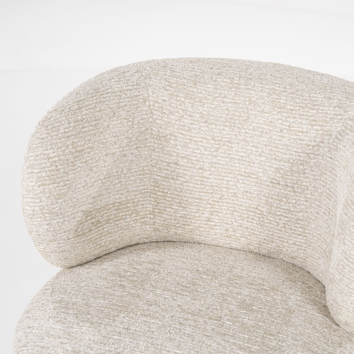 Draaibare Eetkamerstoel Jayson Chenille Taupe