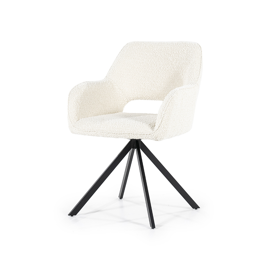 Eetkamerstoel Luka Bouclé Beige